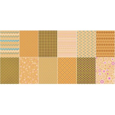 Design Craft Paper Pad, DIN A4, 12 sheets, 12 assorted designs