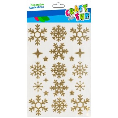 Decorative Christmas stickers Craft-Fun Snowflakes