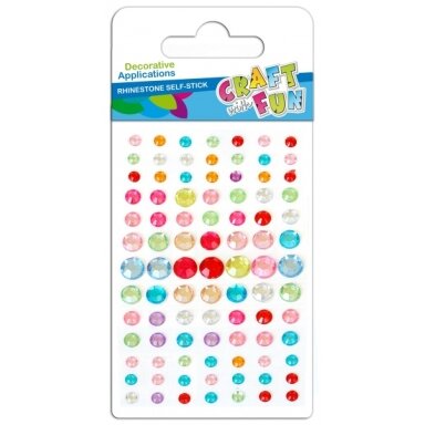Клейкие декоративные кристаллы CRAFT-FUN, разноцветные, 91 шт. Клейкие декоративные кристаллы CRAFT-FUN, разноцветные, 91 шт.