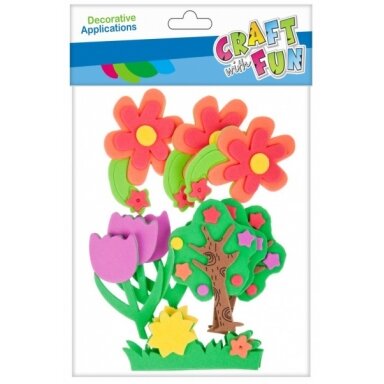 Декоративные наклейки из фоамирана "Цветы" CRAFT-FUN Декоративные наклейки из фоамирана "Цветы" CRAFT-FUN