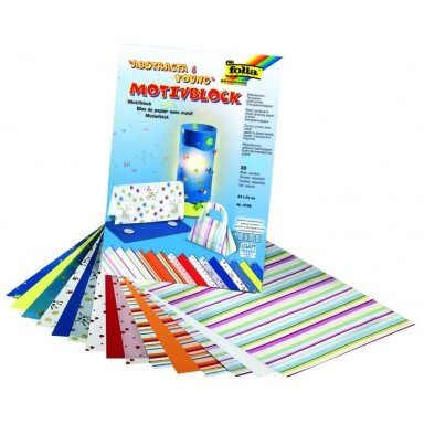 Designer Pad ABSTRACTA&YOUNG, 24x34cm, 30 sheets, assorted colours