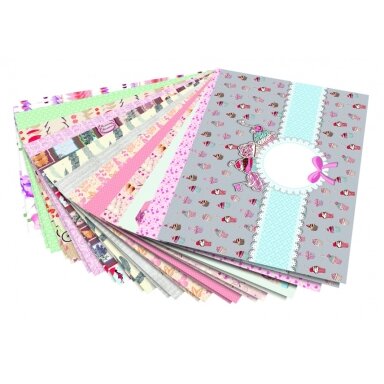 Designer Pad HARMONY, 24x34cm, 26 sheets, assorted