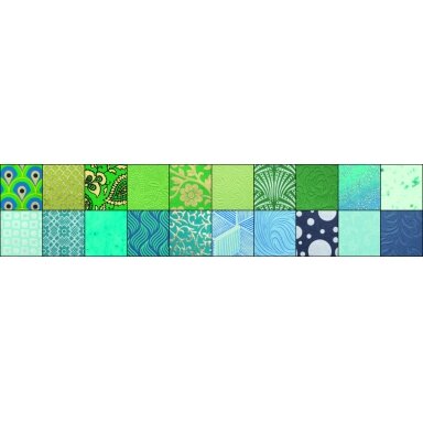 Natural paper pad COLOURS OF INDIA - Kerala, DIN A4, 20 sheets, assorted blue/green