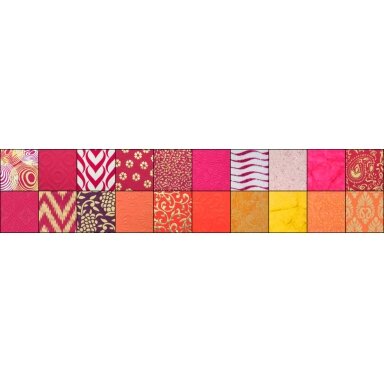 Natural paper pad COLOURS OF INDIA - Mumbai, DIN A4, 20 sheets, assorted red/orange