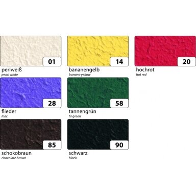 Mulberry Paper 100g/m², app. 38,5x51cm, 10 sheets, assorted colours
