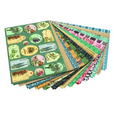 Designer Pad VINTAGE, 24x34cm, 26 sheets, assorted