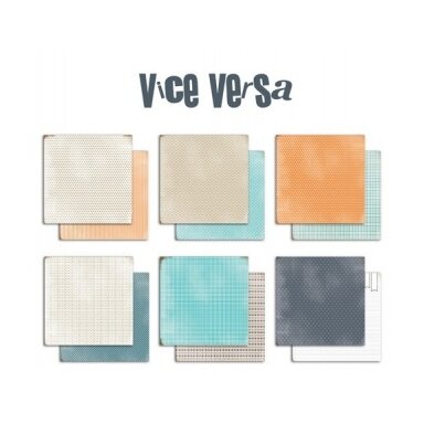 Dekor.dvipus.kartonas "Vice Versa" 30,5*30,5cm, 6 l.