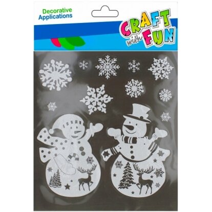 Dekorativiniai lipdukai stiklui su blizgučiais "Besmegeniai" CRAFT-FUN Dekorativiniai lipdukai stiklui su blizgučiais "Besmegeniai" CRAFT-FUN