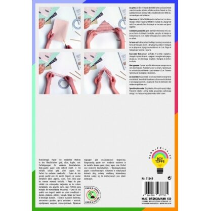 Декоративный картон Folia HOTFOIL, 165 г / м², DIN A4, 12 листов, 12 различных дизайнов 5