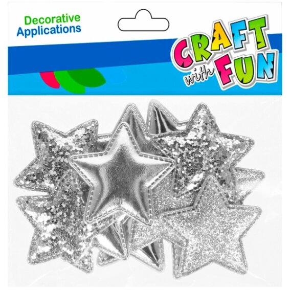 Dekoratyviniai kalėdiniai lipdukai Craft-Fun Žvaigždės 3D 16 vnt