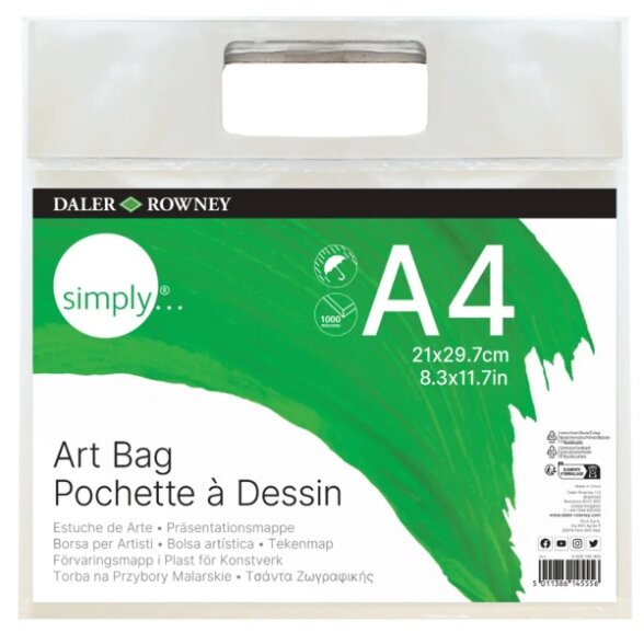 Dėklas piešiniams Daler-Rowney Simply Artbag A4