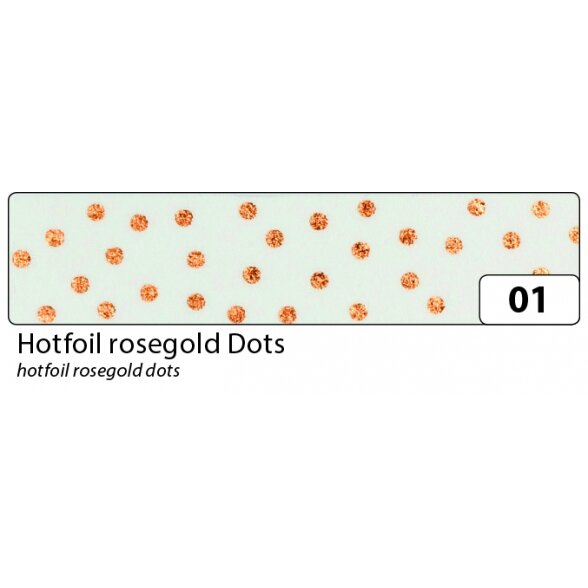 Washi-Tape, 15mmx5m, HOTFOIL ROSE dots 2