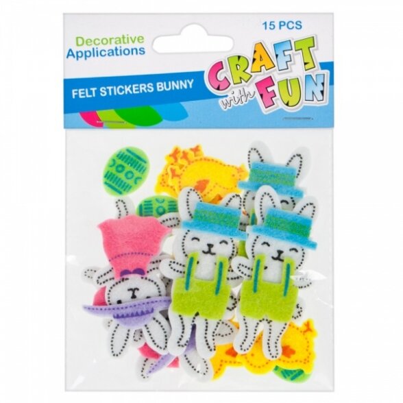 Dekoratyviniai lipdukai iš putgumės "Velykos" CRAFT-FUN Dekoratyviniai lipdukai iš putgumės "Velykos" CRAFT-FUN