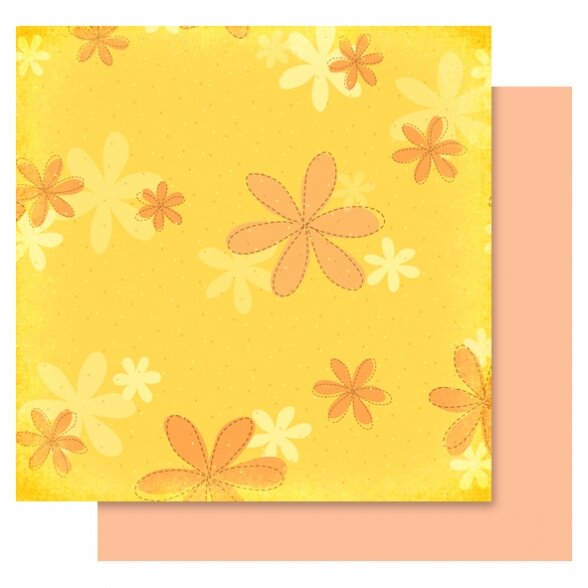 Декоративный картон Folia "Цветы" с блестками  190 г/м², 30,5x30,5 cm, 5 листов, мотив 10