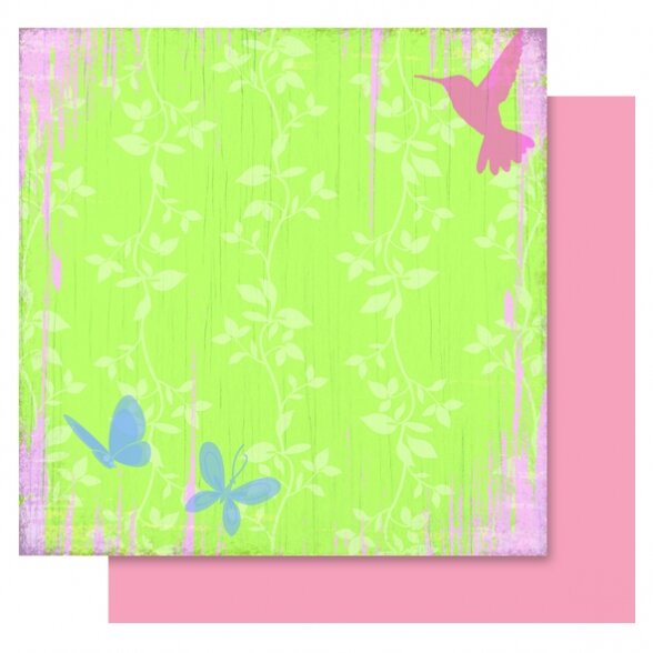 Декоративный картон Folia "Цветы" с блестками  190 г/м², 30,5x30,5 cm, 5 листов, мотив 03
