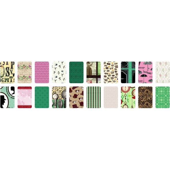 Designer Pad VINTAGE II, 24x34cm, 20 sheets, assorted 2