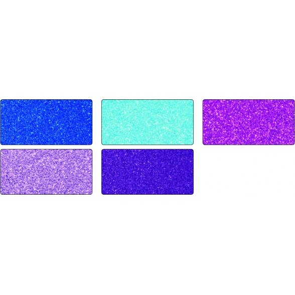 Glitter Board ICE 300g/m², 24x34cm, 5 sheets, assorted colours 1