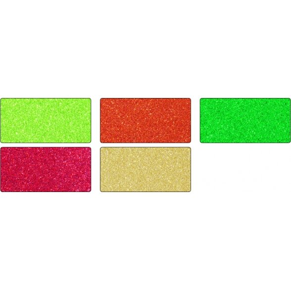 Glitter Board ORIENTAL 300g/m², 24x34cm, 5 sheets, assorted colours 6