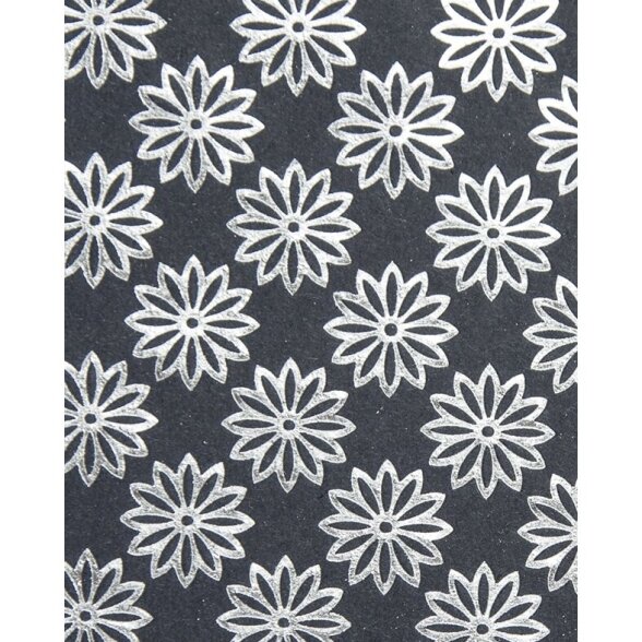 Natural paper pad COLOURS OF INDIA - Delhi, DIN A4, 20 sheets, assorted silver/white/black 8
