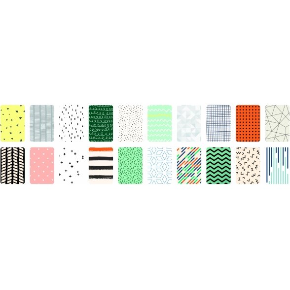 Набор декоративной бумаги и картона MINIMALISTIC, 24x34см, 20 листов, в ассортименте 2