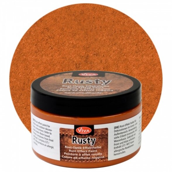 Dekoravimo dažai „Rusty“ 150 ml.oranž.rūdžių imitacija - AKCIJA
