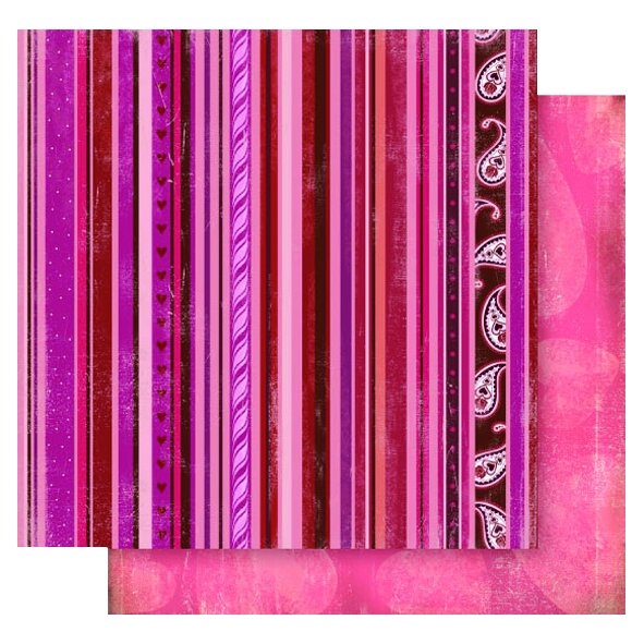 Декоративный картон Folia "Romance" 190 г/м², 30,5x30,5 cm, 5 листов, мотив 05