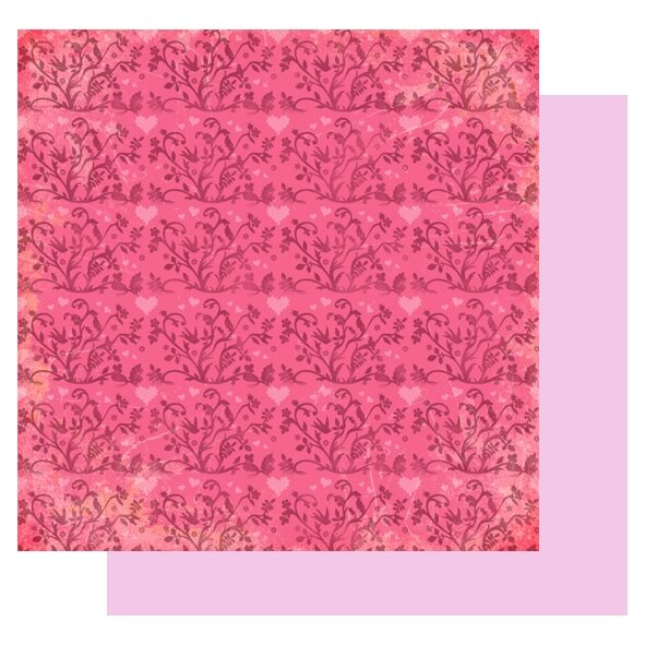 Декоративный картон Folia "Romance" 190 г/м², 30,5x30,5 cm, 5 листов, мотив 09