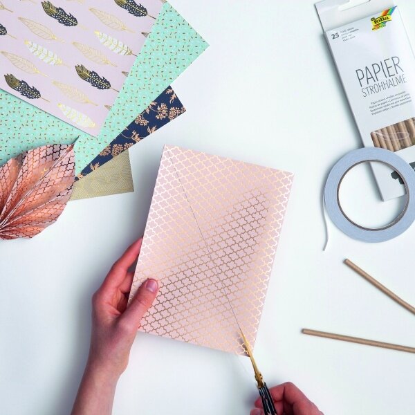 Декоративный картон Folia HOTFOIL, 165 г / м², DIN A4, 12 листов, 12 различных дизайнов 3