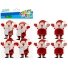Decorative stickers Craft-Fun Santa Klaus from honeycomb paper 4 pcs Decorative stickers Craft-Fun Santa Klaus from honeycomb paper 4 pcs