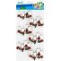 Decorative Christmas stickers Craft-Fun Candles 3D 6 pcs Decorative Christmas stickers Craft-Fun Candles 3D 6 pcs