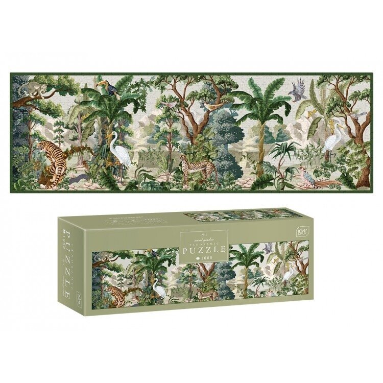 Панорамный пазл Interdruk Secret Garden 1 из 1000 деталей, 96 × 32 см