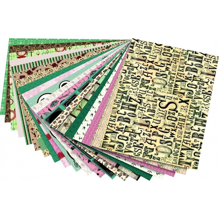 Дизайнерский блокнот VINTAGE II, 24x34см, 20 листов, в ассортименте 1 Дизайнерский блокнот VINTAGE II, 24x34см, 20 листов, в ассортименте 1