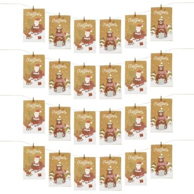 Gift wrapping set Craft-Fun Advent calendar Kraft Gift wrapping set Craft-Fun Advent calendar Kraft