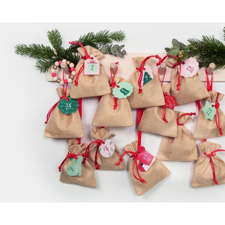 Подарочный набор пакетов Folia "Адвент календарь" Kit BASIC 10x13 см, 24 шт. 9