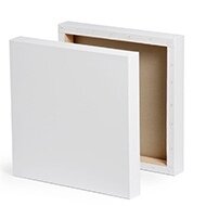 Primed Stretched Canvas DM-1 24x30 cm, 370 g/m2, 65% polyester/35% cotton, medium grain