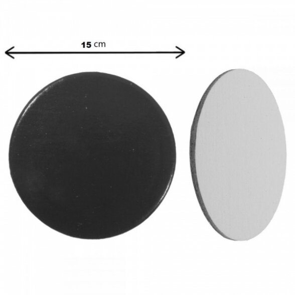 Drobė gruntuota ant kartono apvalios formos Ø15 cm su magnetu 1 Drobė gruntuota ant kartono apvalios formos Ø15 cm su magnetu 1