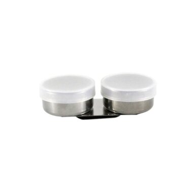 Daler-Rowney Artist Double Metal Paint Palette Dipper with Plastic Lid Daler-Rowney Artist Double Metal Paint Palette Dipper with Plastic Lid