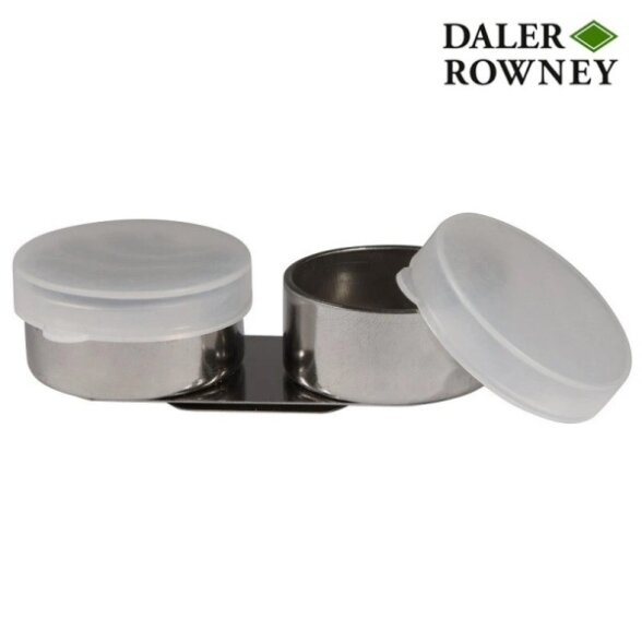 Indelis metalinis dvigubas Daler-Rowney dailės darbams su plastikiniais dangteliais Indelis metalinis dvigubas Daler-Rowney dailės darbams su plastikiniais dangteliais
