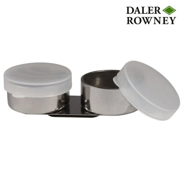 Indelis metalinis dvigubas Daler-Rowney dailės darbams su plastikiniais dangteliais Indelis metalinis dvigubas Daler-Rowney dailės darbams su plastikiniais dangteliais