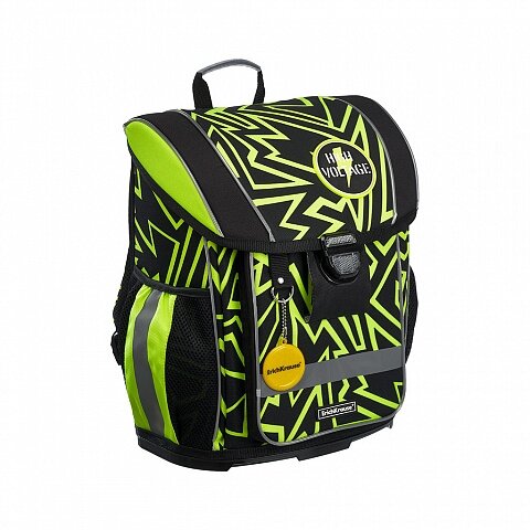 Ergonominė kuprinė ErichKrause® ErgoLine® 16L High Voltage su plastikiniu dugnu