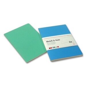 Eskizavimo bloknotas Sketch&Note A6 20 l, popierius 125gsm, 2 vnt Eskizavimo bloknotas Sketch&Note A6 20 l, popierius 125gsm, 2 vnt