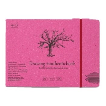 Eskizavimo knygutė (siūta) Authenticbook SMLT 245x176 mm 32 lapai 120 g/m2 su skirtuku Eskizavimo knygutė (siūta) Authenticbook SMLT 245x176 mm 32 lapai 120 g/m2 su skirtuku