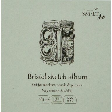 Eskizavimo albumas SMLT Bristol AUTHENTIC 146x146 cm 32 lapai 185 g/m2 kieta nugarėle ir spirale Eskizavimo albumas SMLT Bristol AUTHENTIC 146x146 cm 32 lapai 185 g/m2 kieta nugarėle ir spirale