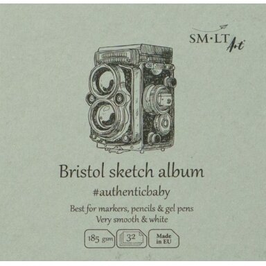 Квадратный блокнот для эскизов SMLT Bristol MINI, 9 × 9 см, 32 листа, 185 г/м², твердая обложка Квадратный блокнот для эскизов SMLT Bristol MINI, 9 × 9 см, 32 листа, 185 г/м², твердая обложка