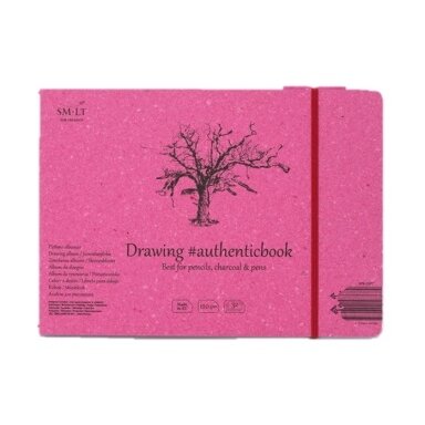Сшитый блокнот для эскизов Authenticbook SMLT, 245 × 176 мм, 32 листа, 120 г/м², с закладкой Сшитый блокнот для эскизов Authenticbook SMLT, 245 × 176 мм, 32 листа, 120 г/м², с закладкой