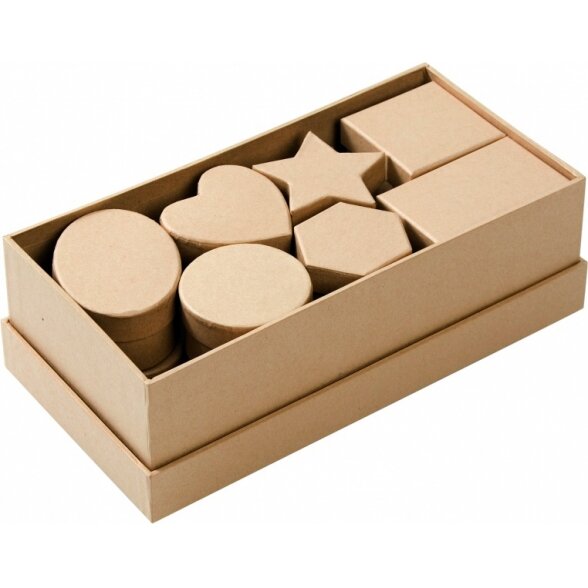Cardboard Box Kits, 15 boxes, nature