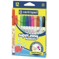 Flomasteriai Centropen Super Easy 2580 1-3 mm 12 spalvų