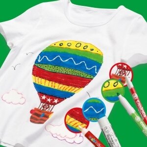 Žymeklių rinkinys tekstilei Carioca Fabric Liner 10 spalvų 2