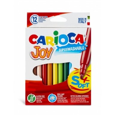 Flomasteriai Carioca Joy 12 spalvų