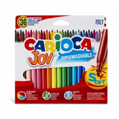 Flomasteriai Carioca Joy 36 spalvų
